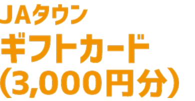 JAタウン ギフトカード（3,000円分）